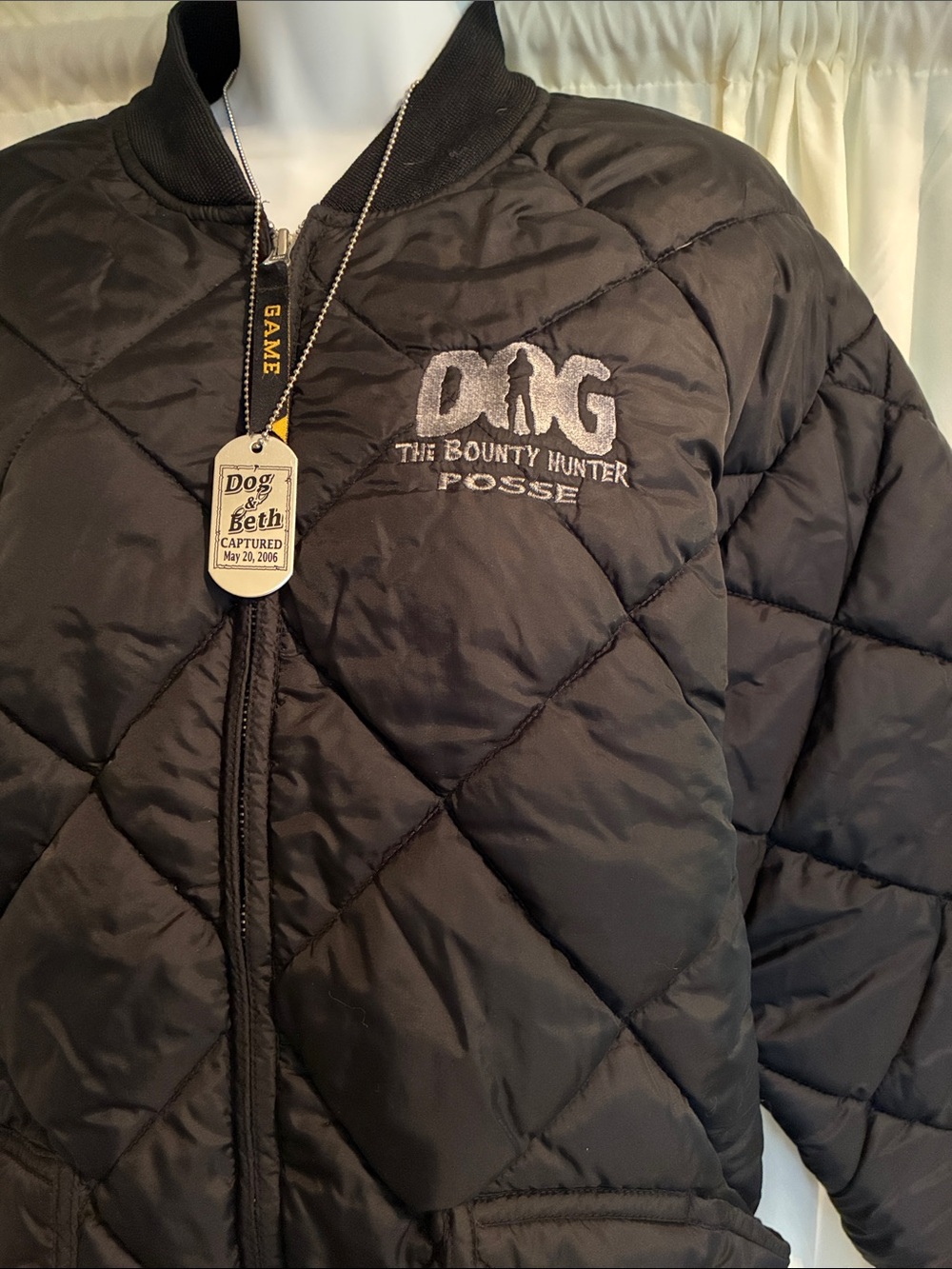 Dog the Bounty Hunter Bomber Jacket, for fans- gifted to me from Dog himself!!!!